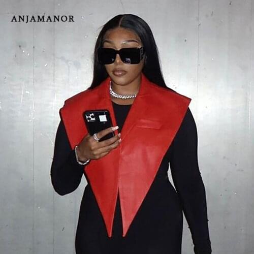 ANJAMANOR Women's Leather Jackets