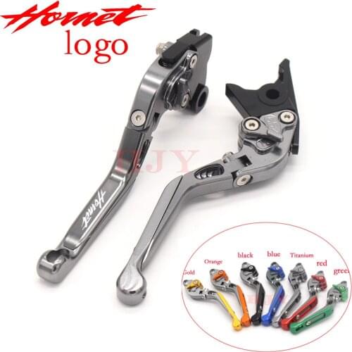 For HONDA CB600F 2007-2013 CBR600F 2011-2013 CBF600/SA 2010-2013 Motorcycle Folding Extendable Brake Clutch Levers LOGO Hornet