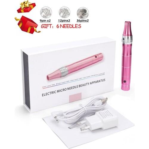 Electric Derma Pen Wireless Skin Care Machine Device Microblading Derma Needles Gun Dr Pen Mesotherapy Face Makeup