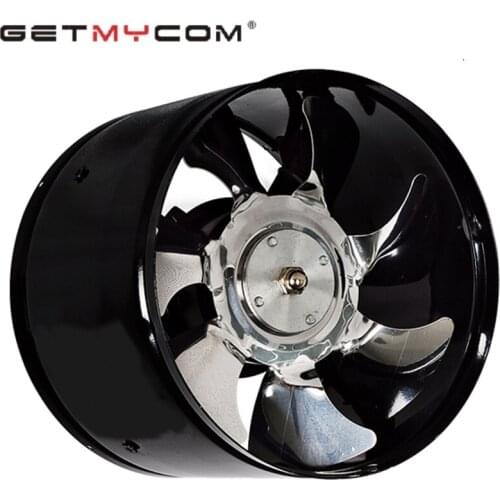 Getmycom 6 Inch High-Speed Extractor 220V Metal Toilet Fan Industrial Fan Exhaust Fan In-Line Duct Kitchen