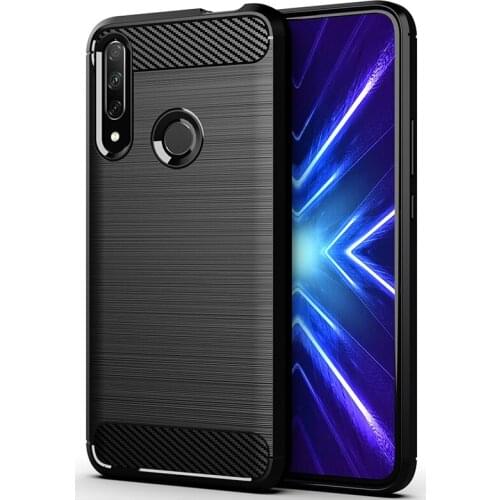 Huawei Honor 9X STK-LX1 Case Carbon fiber Cover Soft Bumper Case for Huawei Honor 9C 9X Pro Honor9X Pro STK L22 Shockproof Cover