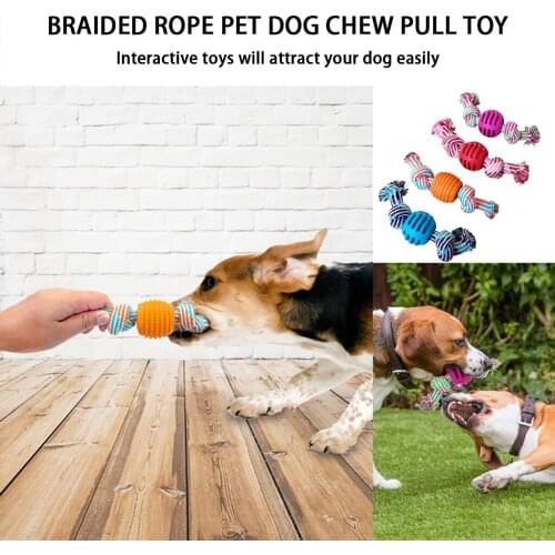 Candy Shape Dog Toys Braid Rope Ball Pet Dog Pull Toy Aggressive Chewers Tooth Cleaning Pet Toy Trainning Toys