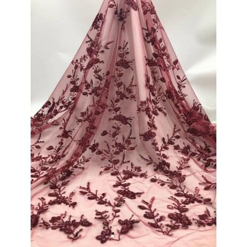 Pretty french net lace fabric ZH-1088811 embroidered frech net lace fabric for fashion dress