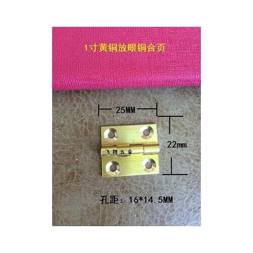 A14 Antique brass Cabinet Hinges Furniture Accessories Jewelry Boxes Small Hinge Furniture Fittings 25MM*22MM