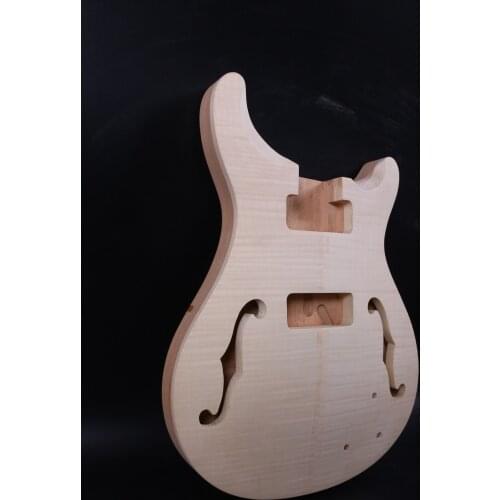 Unfinished Electric guitar neck+Guitar Body handmade Diy guitar parts#PR-6