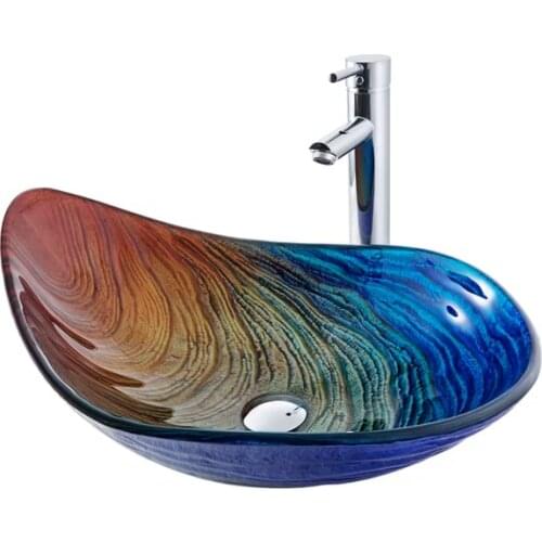 New Colors Art Vessel Toilet Vanity Table Top Lavatory Cabinet Countertop Faucets Luxury Bathroom Sinks Wash Basin Price