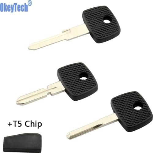 OkeyTech Replacement Blank Transponder Key Shell With T5 For Mercedes Benz Vito Actros Sprinter V Class HU39 HU64 HU72 Blade