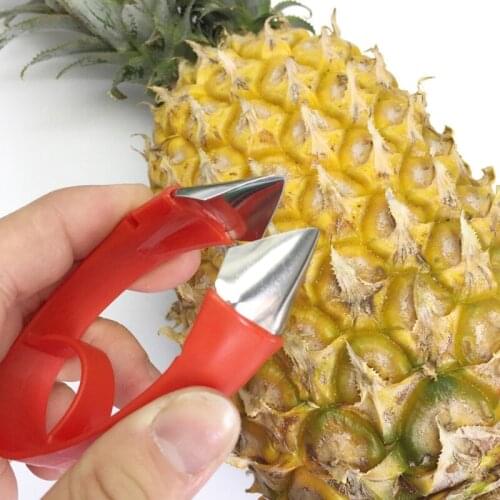 Creative Practical Tainless Steel Pineapple Knife V-Shaped Pineapple Cutting Tool Pineapple Clip Eye Clip Pineapple Core Remover