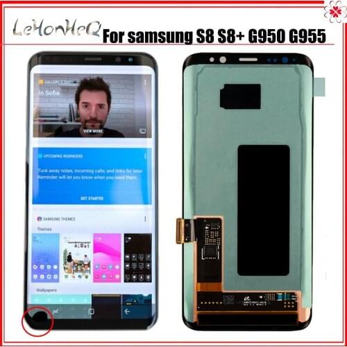 Original LCD For Samsung Galaxy S8 Lcd Display S8 plus G950 G950F G955fd G955F G955 With Dead pixel With Touch Screen Digitizer
