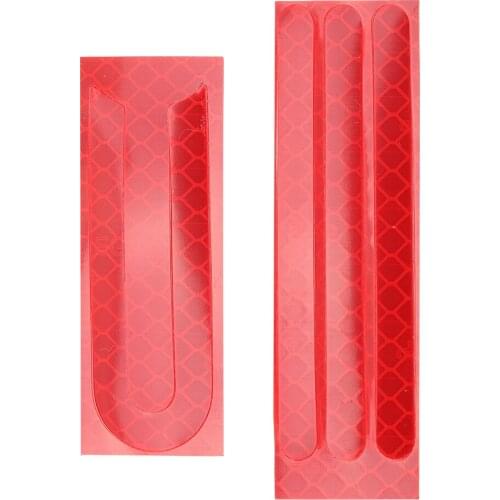 Front Rear Wheel Tyre Cover Protective Rubber Reflective Stickers For Mijia M365 E-Scooter Skateboard Parts Red Free Shipping