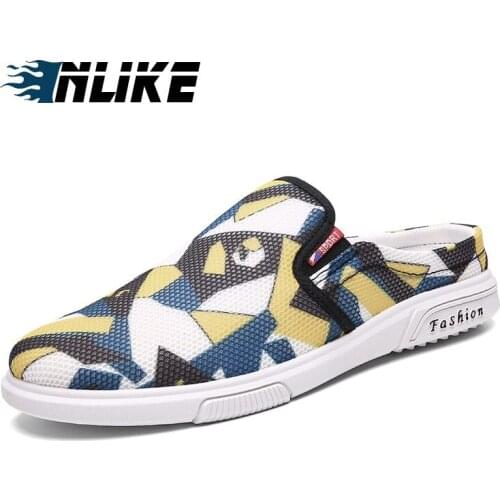 Casual Mens Shoes Cloth Shoes Canvas Summer Leisure Flat Fisherman Driving Shoes