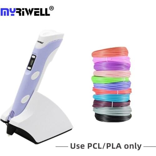 Myriwell wireless charging speed adjust PLA/PCL 3D pen diy easy for beginners kids gift 3d printing pen toy