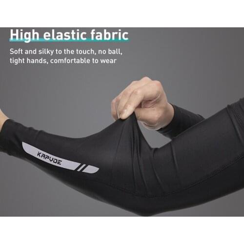 Kapvoe New Sleeves Bicycle Sleeves for Men UV Protection Running Cycling Sleeves Sunscreen Women Arm Warmer Mtb Arm Cover Cuff