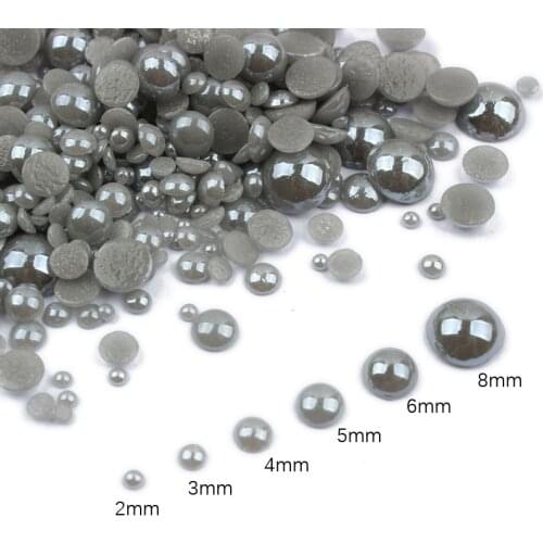 Mix Size 2mm-8mm Round Ceramics Rhinestone 1000pcs/lot Bright coating Flatback Rhinestone DIY Craft free shipping