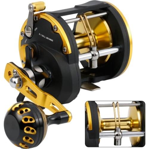 Sougayilang right hand Trolling Fishing Reel Saltwater Sea Bait Casting Fishing Reels Spinning Reel Trolling Reel Max Drag 30kg