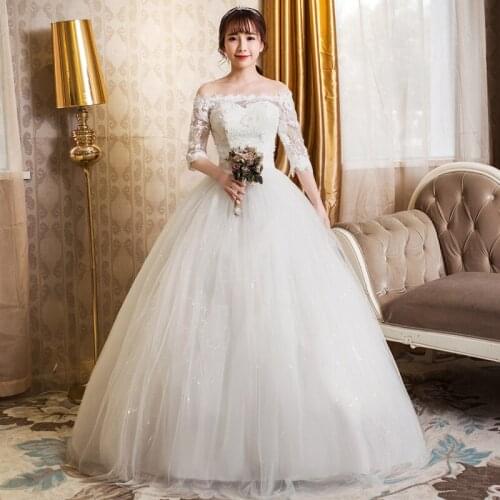 Wedding Dress Bride Fashion Princess Lace Up Wedding Dresses Bridal Ball Gowns Embroidery Dresses
