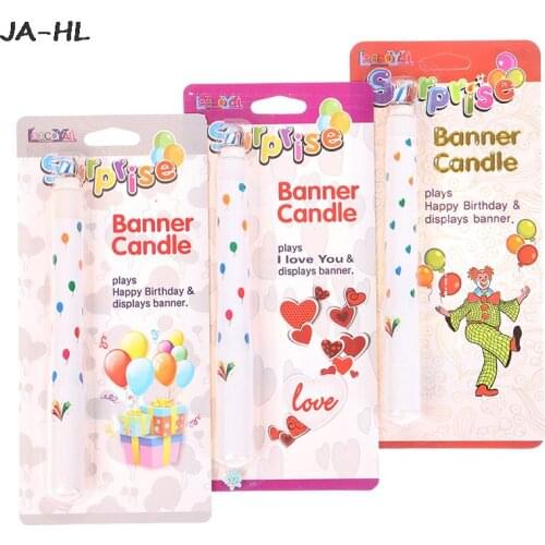 Surprise Party Cake Candle Whimsy Clown Plug-in Love Cake Topper Insert Creative