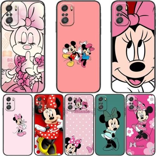 Unique Minnie Pink Mouse Spiderman Phone Case For xiaomi redmi 11 Lite pro Ulitra 10 9 8 MIX 4 FOLD 10t Black Cover Silicone Bac