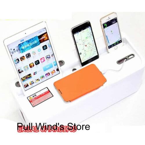 Universal Power socket plastic storage box Power cord finishing box tablet Phone charging cradle Home Storage Organization