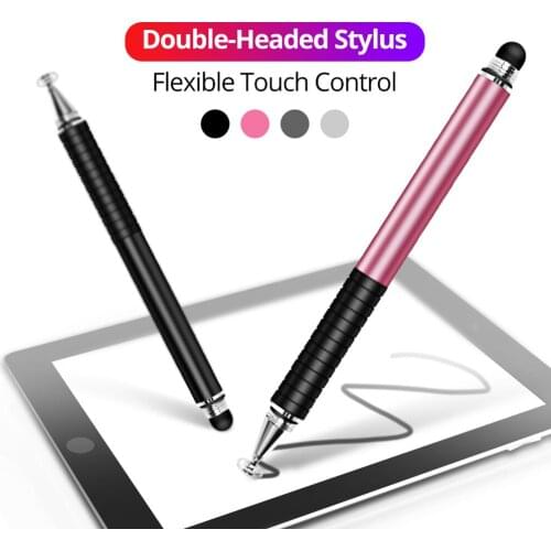 Universal 2 in 1 Stylus Pen Drawing Tool Tablet Capacitive Screen Touch Pen Tip Smart Pencil Accessories for Mobile Phone Tablet