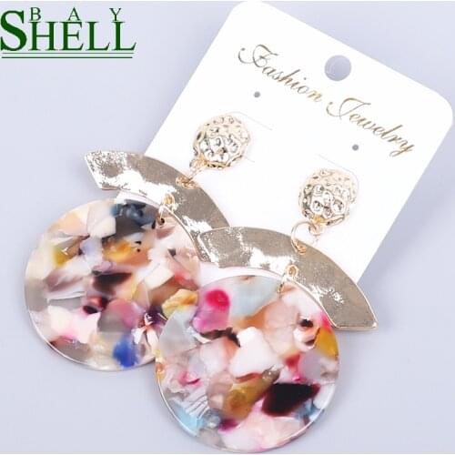 Shell bay2020 Drop Earrings Fashion Jewelry kpop Earrings for Women Dangle Earrings Statement Wholesale Spring Long Earring Boho