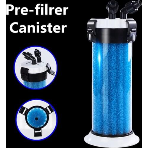 Atman External Aquarium Sponge Filter Canister QZ30 Fish Tank Prefilter Used With External Filter Pump or Water Pump