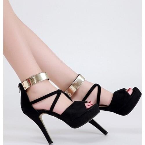 New Desiger Sexy Women Sandals Hollow Out High Heels Bridal Wedding Pumps Size 34-40 Ytmtloy Zip Sadalias Femininas