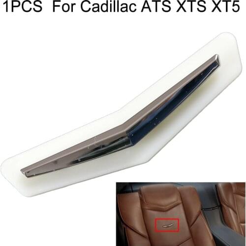 Interior Posher Cabin Leather Seat Wave Crest Badge For Cadillac ATS XTS XT5 CT6 Car Sticker Car Styling Auto Accessories