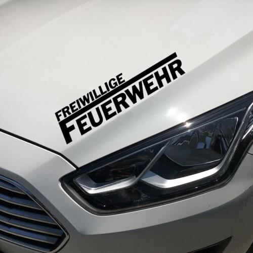 19.5*4.7cm Auto Pegatinas Bomberos Voluntarios Larga Sticker Salvar Borrar MontanAs Fun Unique Interesting Fashion Sticker Decal