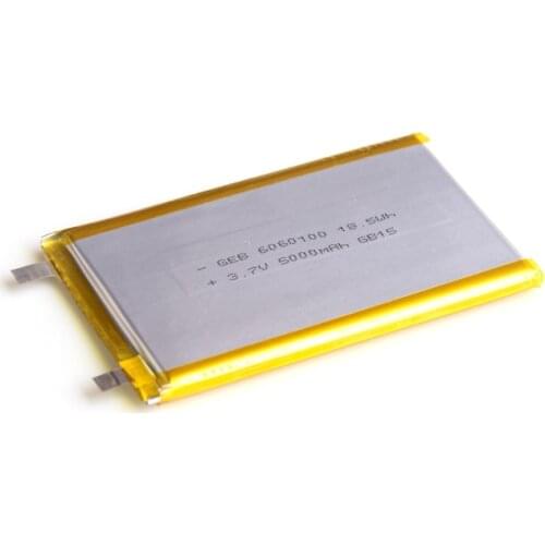 6060100 polymer lithium battery core mobile power supply accessories flat flat battery ultra-thin A products 5000mAh