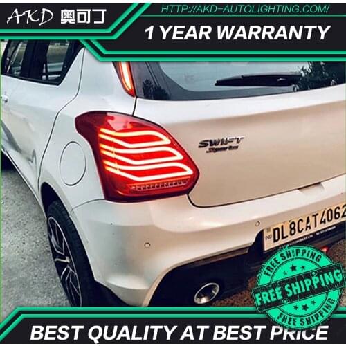 AKD Car Styling for Suzuki Swift Tail Light 2017-2020 Swift Sport LED Tail Lamp DRL Matrix Signal Brake Reverse auto Accessories