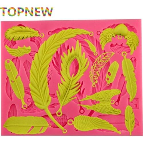 Angel Feather Bird Wings Fondant 3D Silicone Decoration Mold DIY Cake Decorating Baking Tools