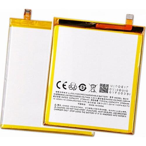 BU10 batteries 2760mah for Meizu U10 Smartphone batteries High quality Replacement Battery