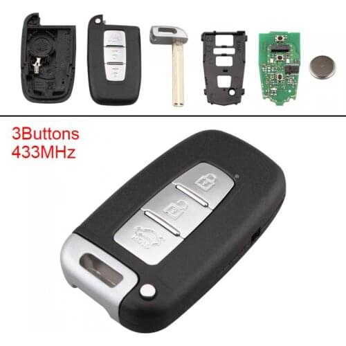 Keyless Uncut Flip Remote Key Fob with PCF7952 Chip Fit for HYUNDAI I30 I45 Ix35 Genesis Equus Veloster Tucson Sonata Elantra