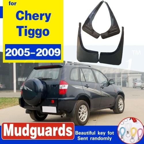 High-quality plastic Mud Flaps Splash Guard Fender for 2005-2009 Chery Tiggo car styling 2006 2007 2008