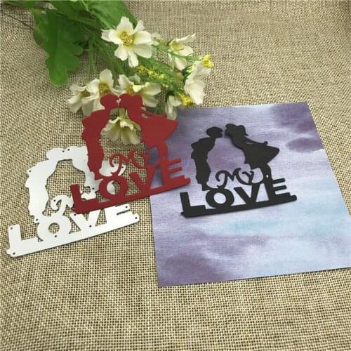 Love Groom Frame Wedding Invitation Metal Cutting Dies Craft Stamps die Cut Embossing Card Make Stencil Frame Art Cutte