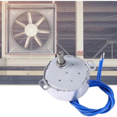 Small Volume Power Saving Low Noise Synchronous Motor AC 100-127V 50/60Hz Metal Turntable Synchron Motor for Electric Fan