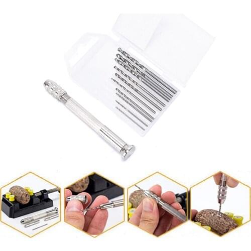 1 pcs Metal Hand Drill Equipments Uv Resin Mold Tools And Handmade Jewelry Tool With 0.8mm-3.0mm Drill Screw DIY Make