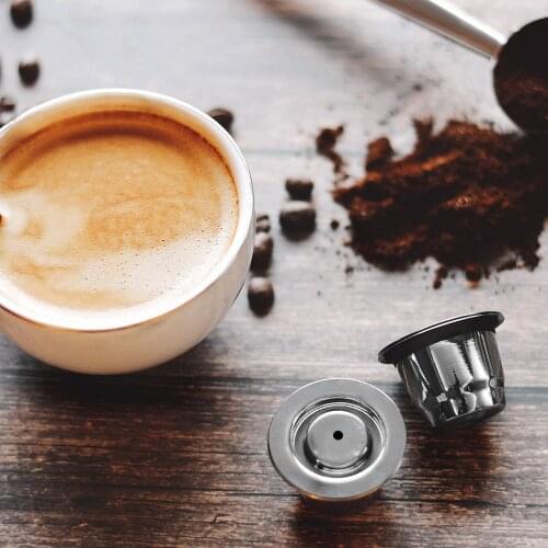 Capsule For Nespresso Reutilisable Inox Refillable Capsule Crema Reusable Refillable Coffee Filter Nespresso Essenza Mini