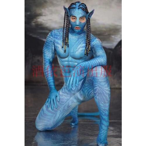 Nightclub Bar Ds Performance Women And Men Clothes Female Stage Party Atmosphere Costume Printing Avatar One-piece Jumpsuit