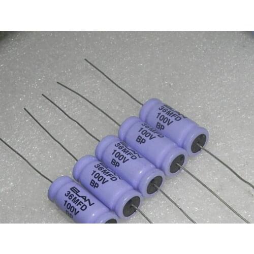 Original new 100% import BP 100v36uf 36MFD 100v33uf bass frequency division polar axial capacitor (Inductor)
