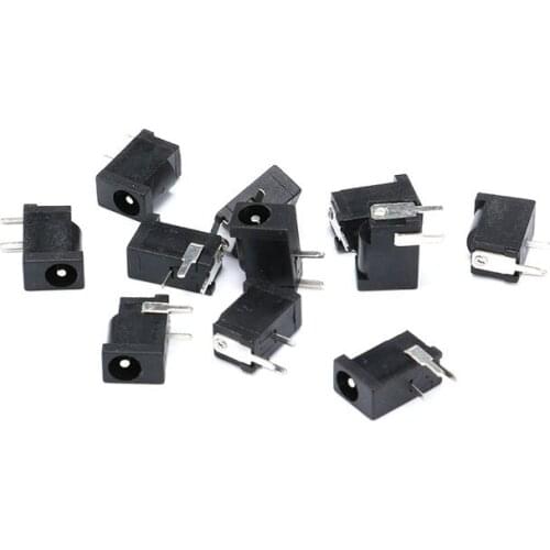 DC power plug DC-002 power plug socket 3.5-1.1 3.5-1.35 DC high temperature resistance welding wire round hole