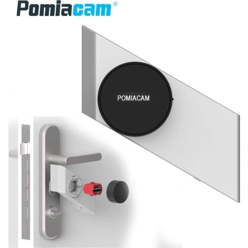 S3 Plus Silver/black Smart lock update Bluetooth phone app control Smart lock Keyless support remote key Electronic Door lock