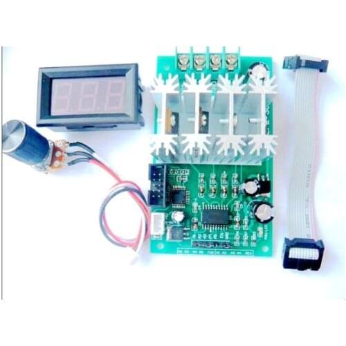 Led Digital 30A H-bridge DC 9v 12v 24v motor speed controller PWM PLC Reversible