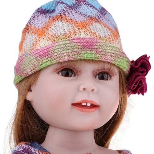 NPK Adorable 45cm DIY Soft Silicone Jointed Dolls for 18 inch Princess Doll