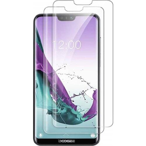 2PCS On For Doogee N10 N20 S90 Pro X100 X90L X90 Y8 Plus Y8c Tempered Glass Protective 2.5D Screen Protector Glass Film Cover