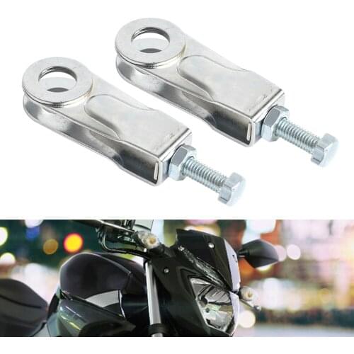 2Pcs Motorcycle Chain Puller Tensioner Adjuster for Yamaha YBR125ED YBR125 YBR 125 2008-2016 Motorcycle Chain Adjuster Kit