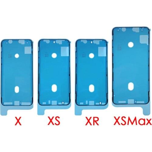 2PCS Front Housing Frame Glue LCD Display Screen Adhesive Tape Strips Sealing Replacement For iPhone X XR XS Max
