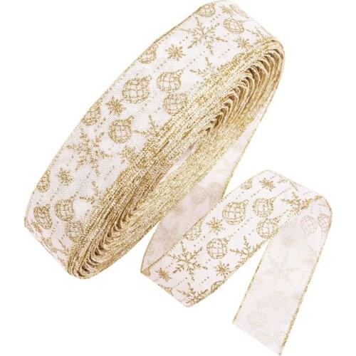 2Yard Christmas linen Lace Ribbons Rustic Vintage Wedding Festival Party Decorations Card Gifts Wrapping Supplies DIY 63mm
