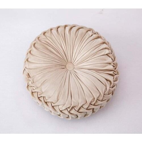 35x35cm Round Velvet Lounge Chair Cushion Home Decorative Floor Futon Pillows Stuffed Toys Plush Pouf